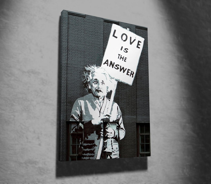Wallity Lienzo Decorativo Banksy 70 x 100 cm